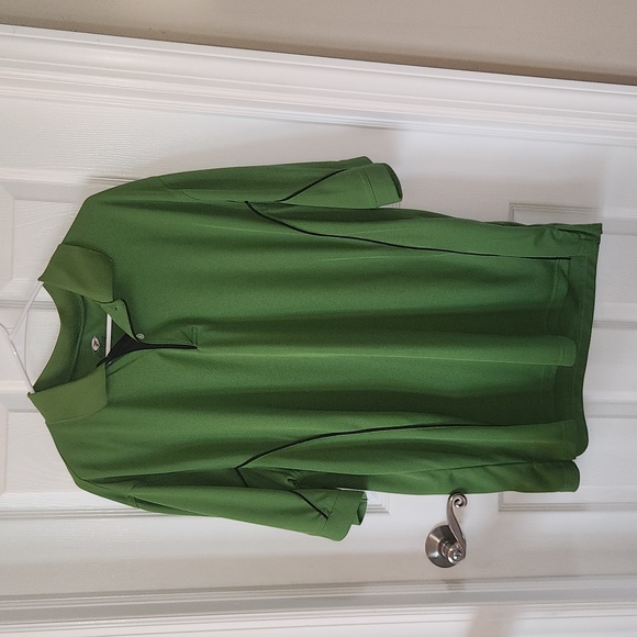 TOP ELITE MENS GOLF SHIRT SIZE L GREEN COLOR - Picture 2 of 7
